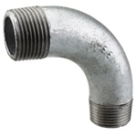 3-Bocht 90° male BSPT verzinkt ISO-G4